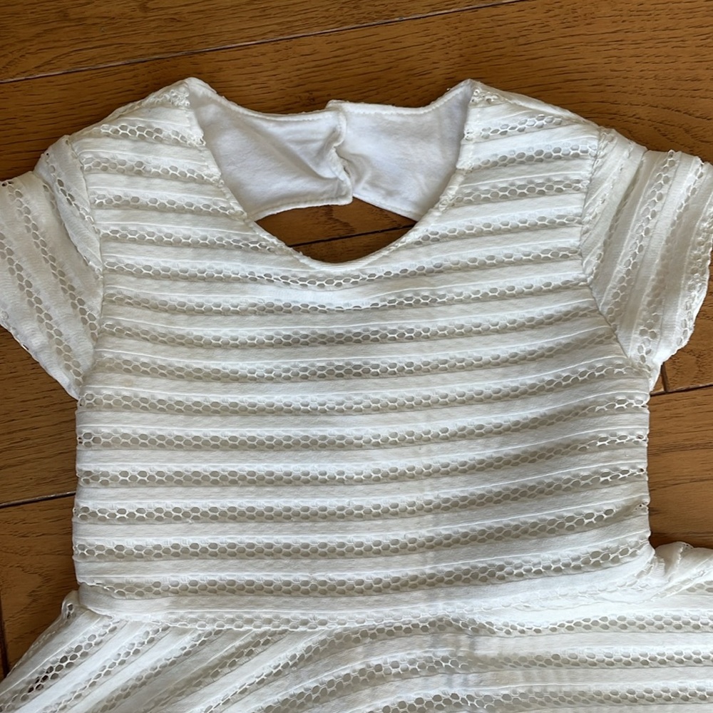 Brazilian brand Amandier size 4 white lined dress - Picture 3 of 7